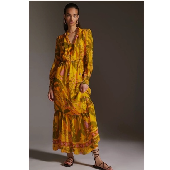 Dresses & Skirts - 👗💕 Farm Rio x Anthropologie Printed Midi Dress / Size S